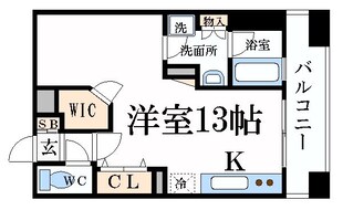 プレジール三ノ宮の物件間取画像